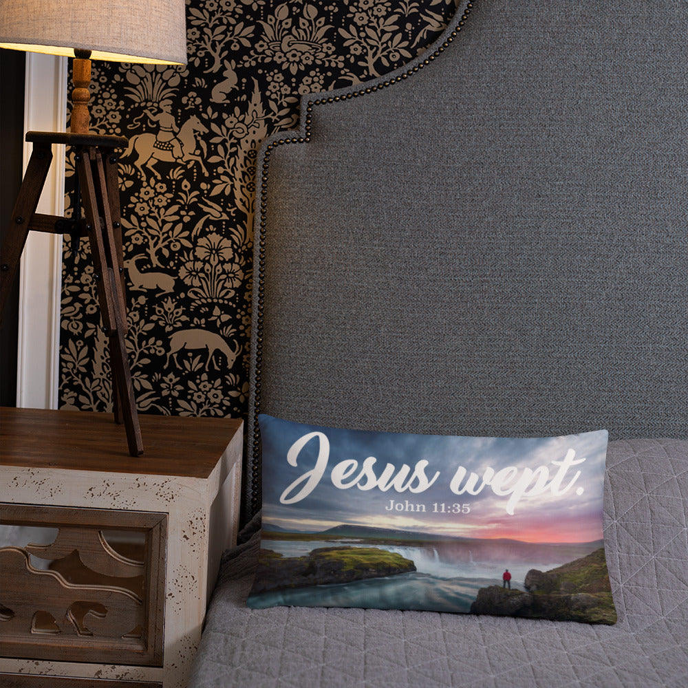 Jesus Wept Pillow