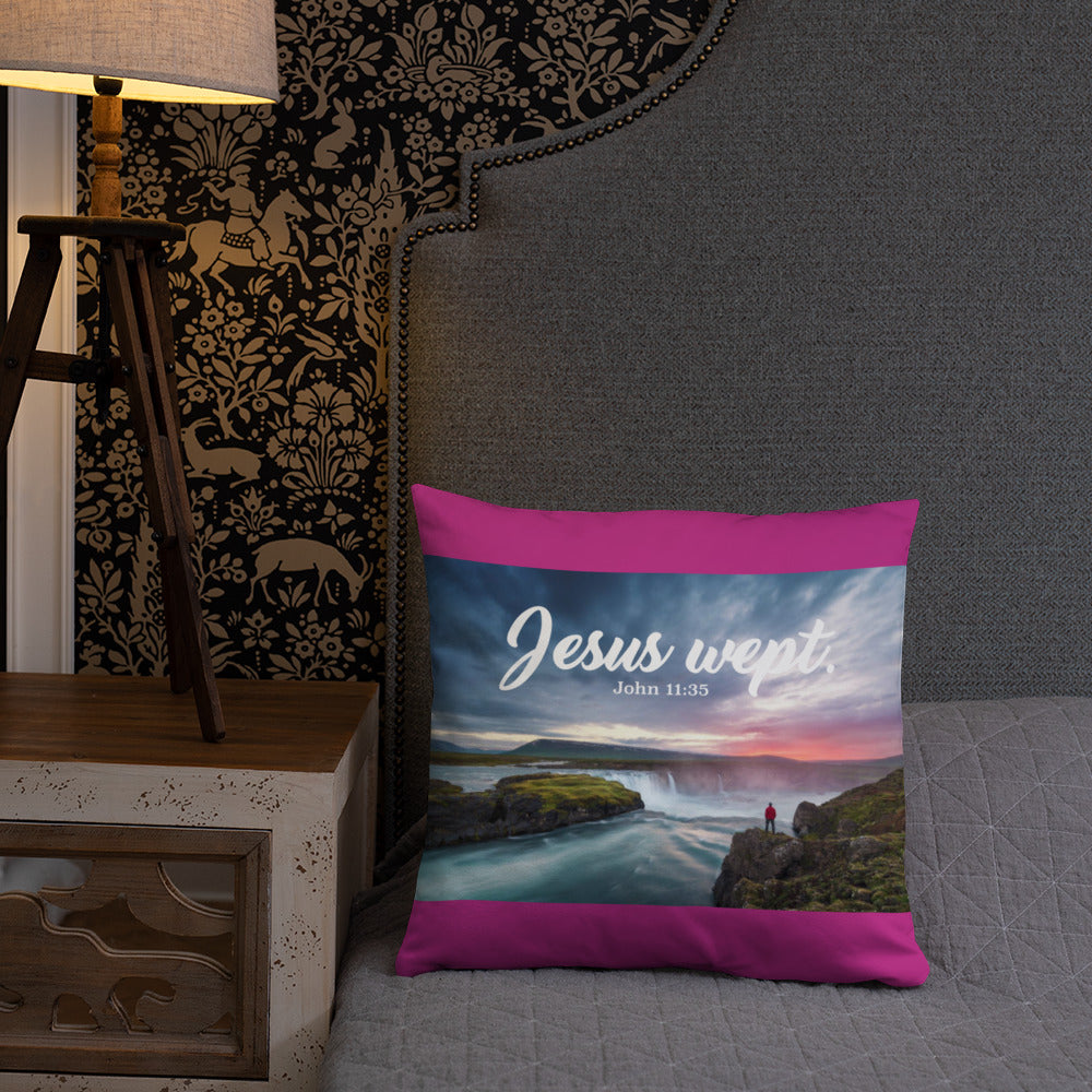 Jesus Wept Pillow