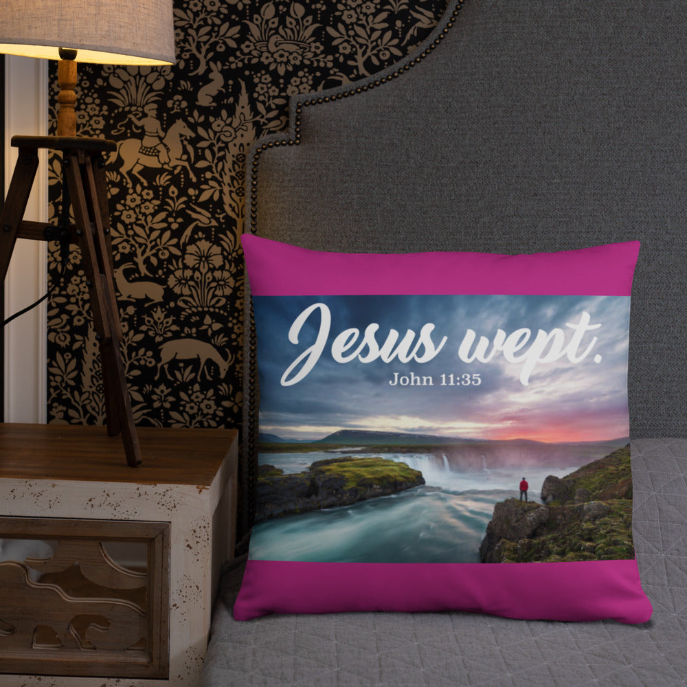 Jesus Wept Pillow