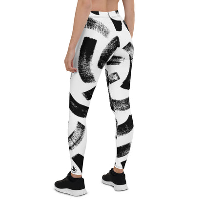IFB White & Black Leggings