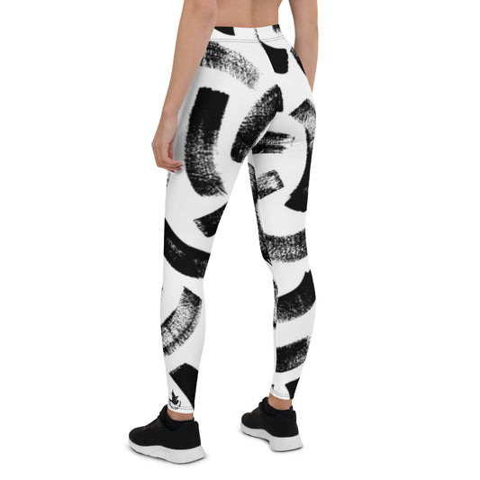IFB White & Black Leggings