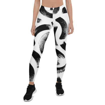 IFB White & Black Leggings