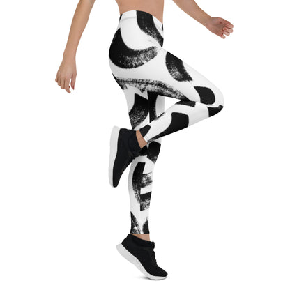 IFB White & Black Leggings