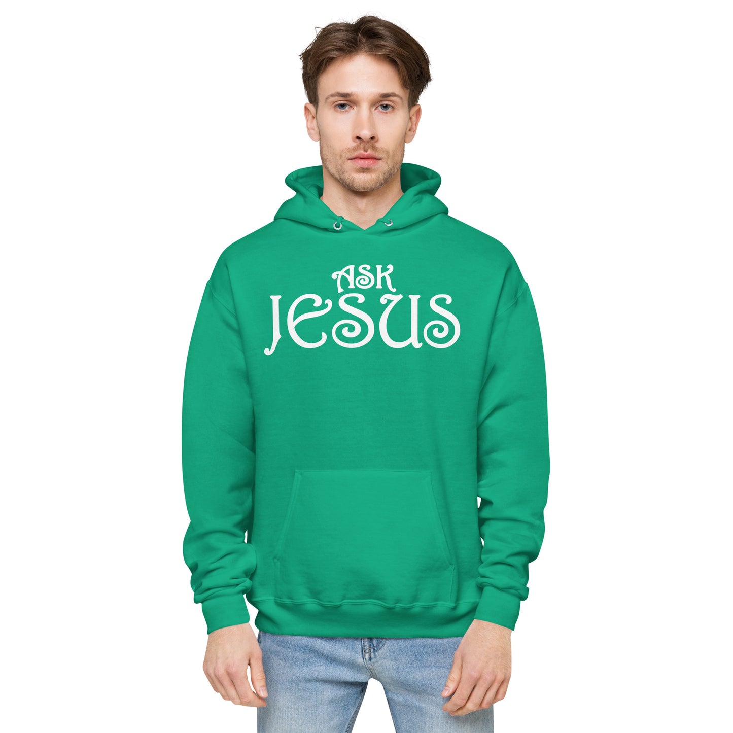 Ask Jesus Unisex Fleece Hoodie